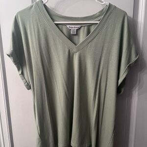 Women's Tommy Bahama Green V-Neck Top - size S
